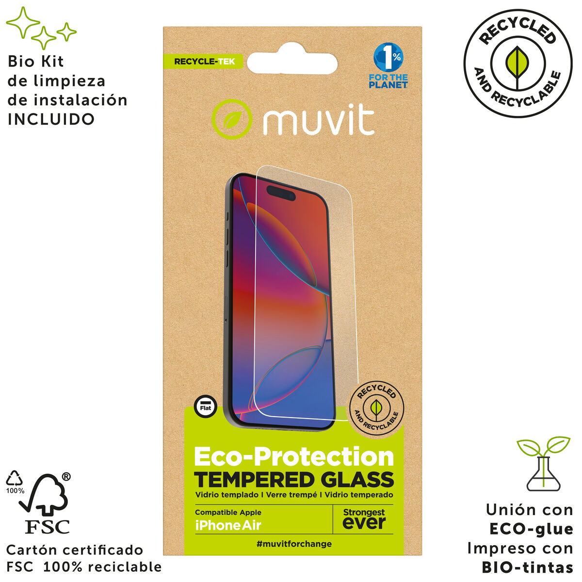 Protector de Ecran pentru Mobil Muvit for Change iPhone 17 Air iPhone 17 Air