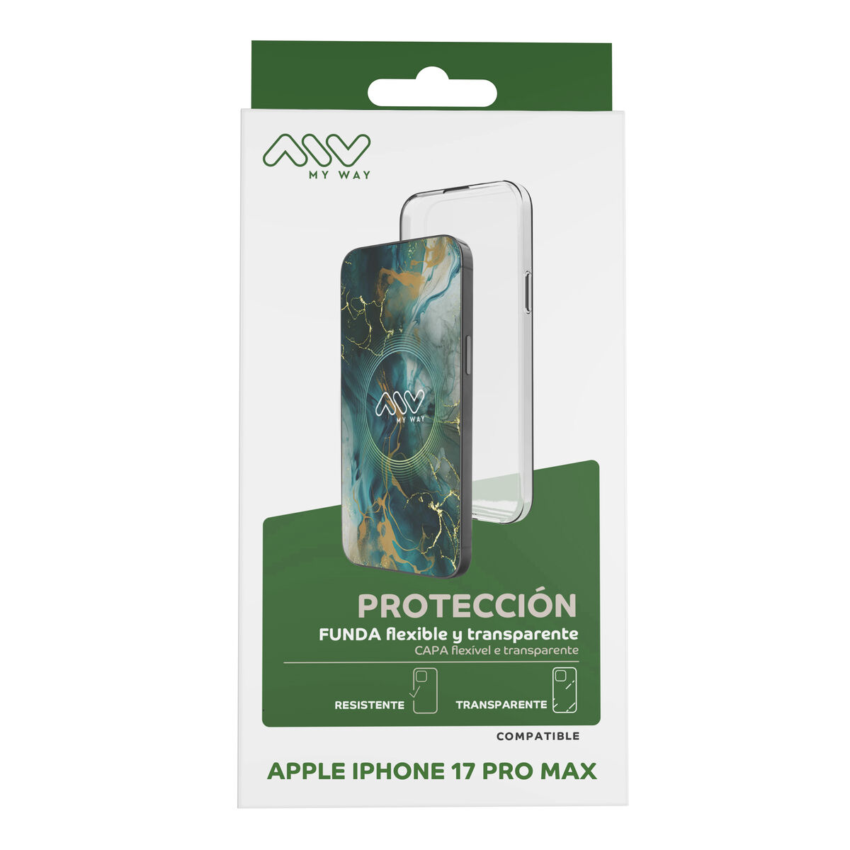 Husă pentru Mobil Myway iPhone 17 Pro Max Transparent