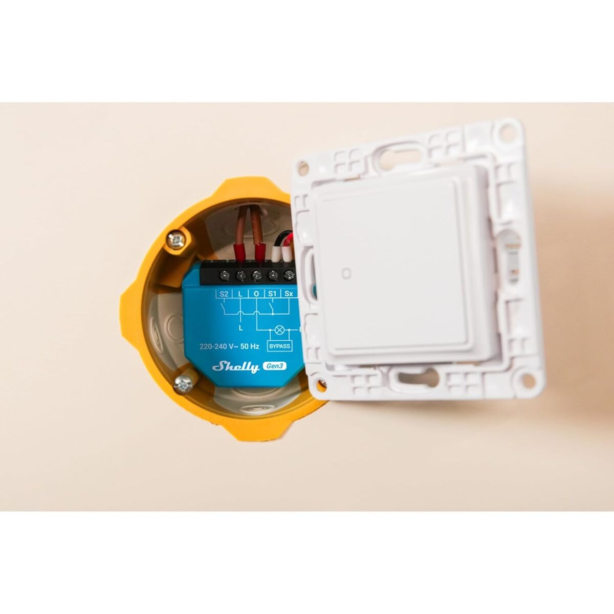 Priză Inteligentă Shelly S3SW-0A2X4EUL Bluetooth Wi-Fi 230 V 16 A