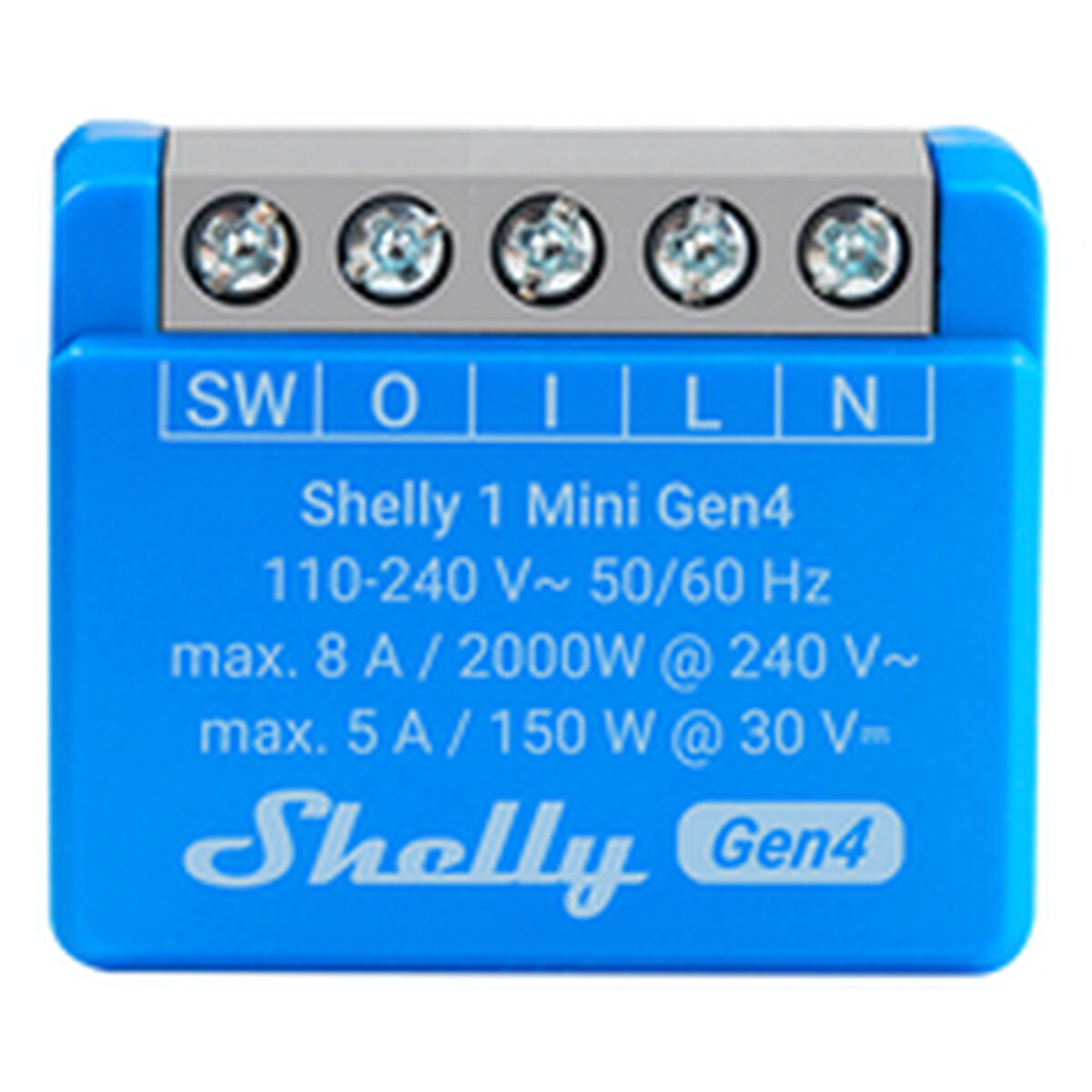 Priză Inteligentă Shelly S4SW-001X8EUU Bluetooth Wi-Fi Bluetooth 5.0