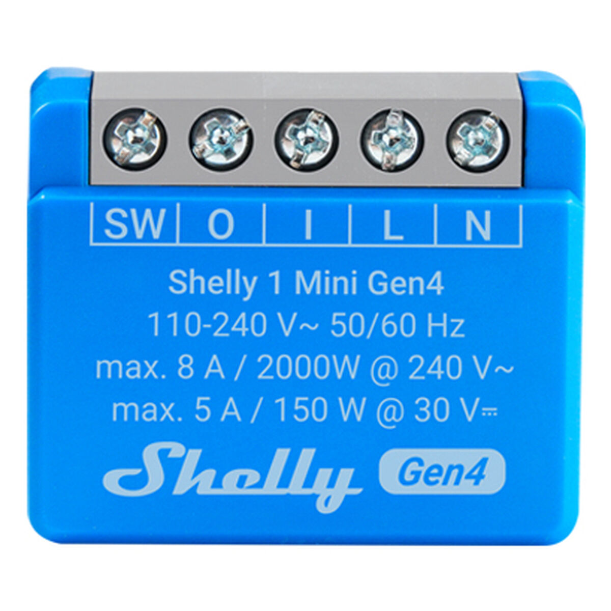 Priză Inteligentă Shelly S4SW-001X8EUU Bluetooth Wi-Fi Bluetooth 5.0