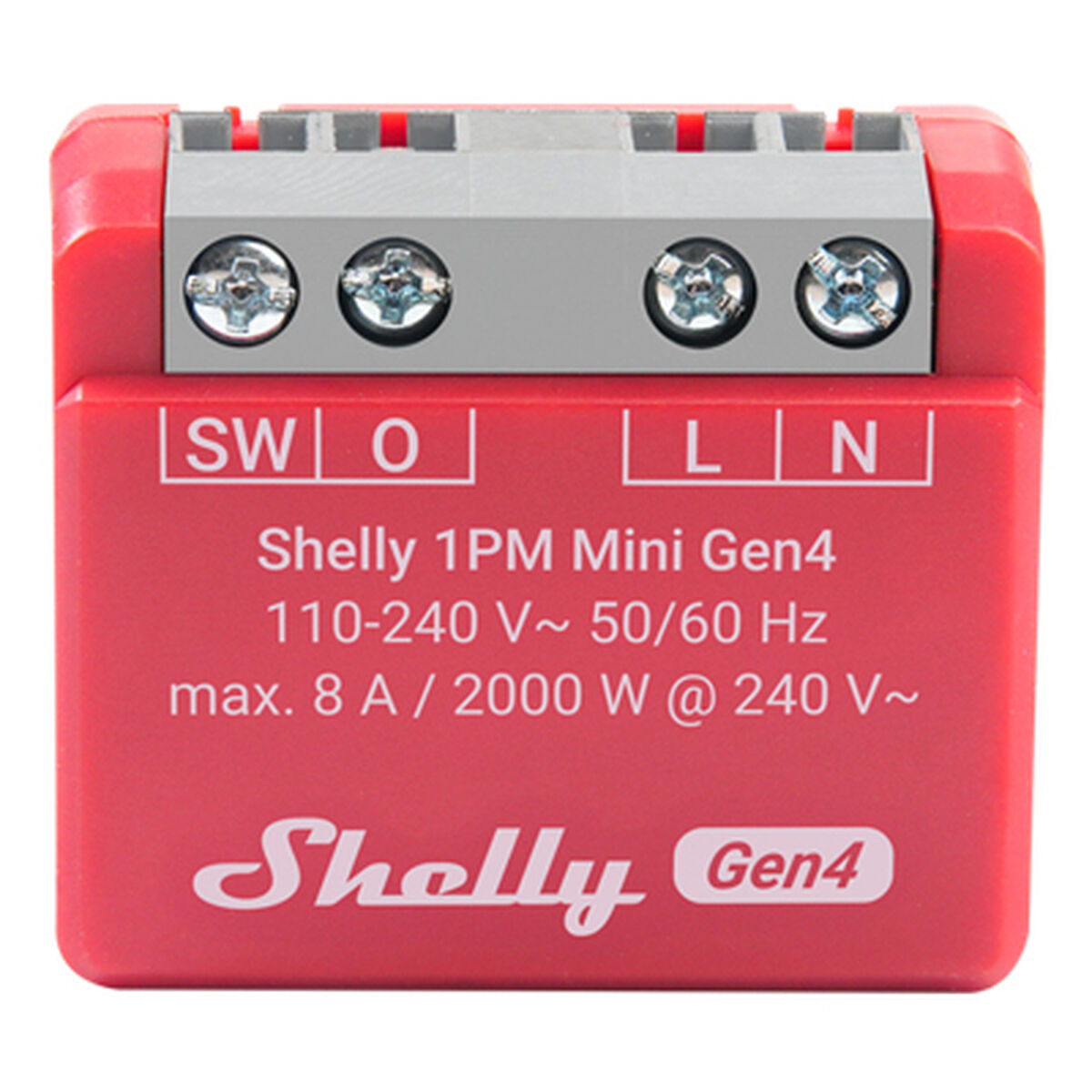 Priză Inteligentă Shelly S4SW-001P8EU Bluetooth Wi-Fi Bluetooth 5.0