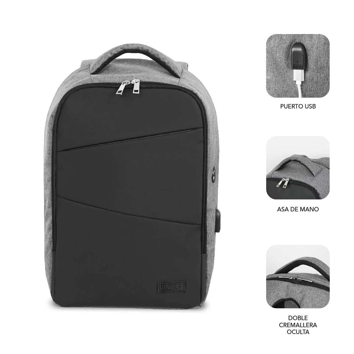 Rucsac pentru Laptop Subblim SUBBP3SA1100 Negru