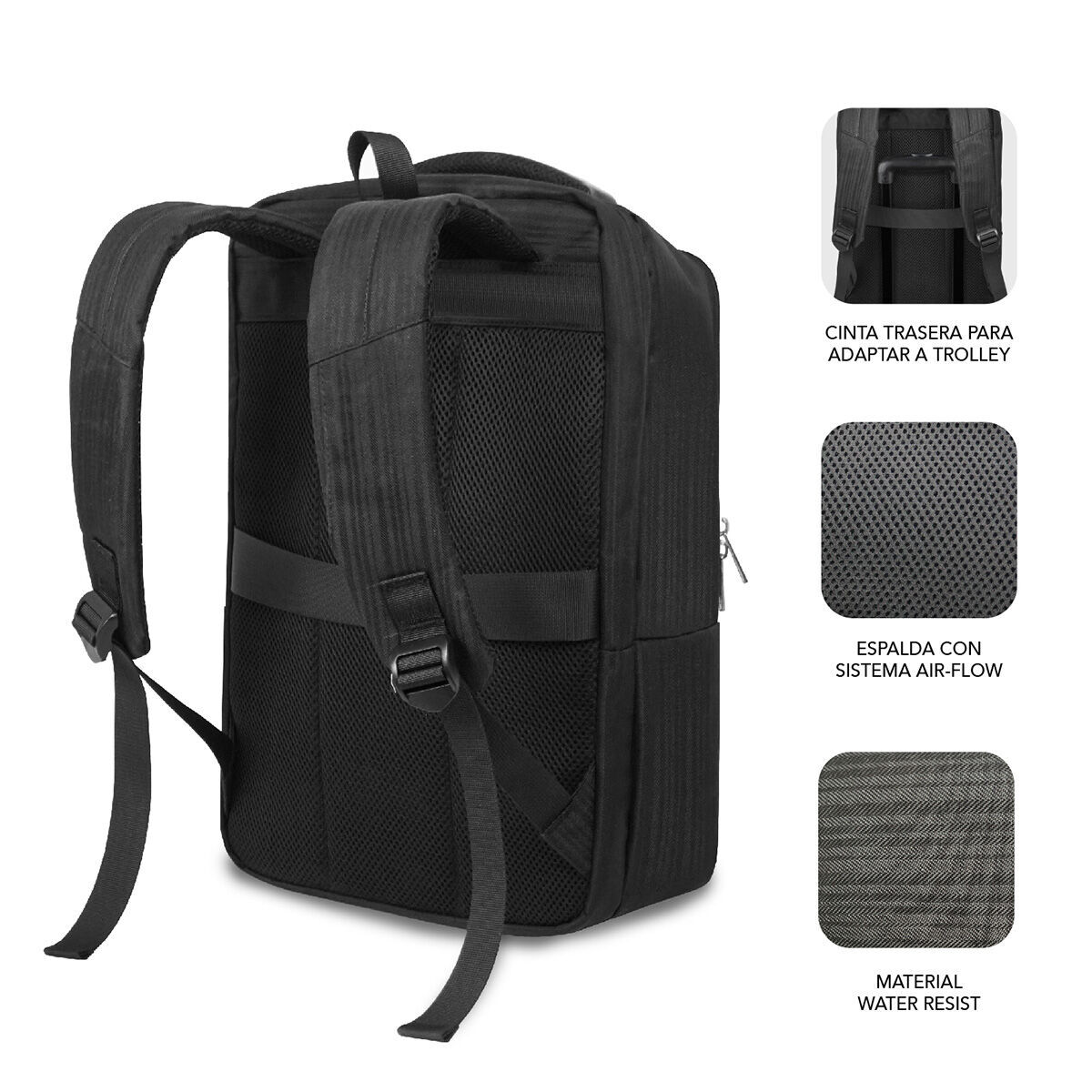 Rucsac pentru Laptop Subblim SUBBP-2BL1015 Negru