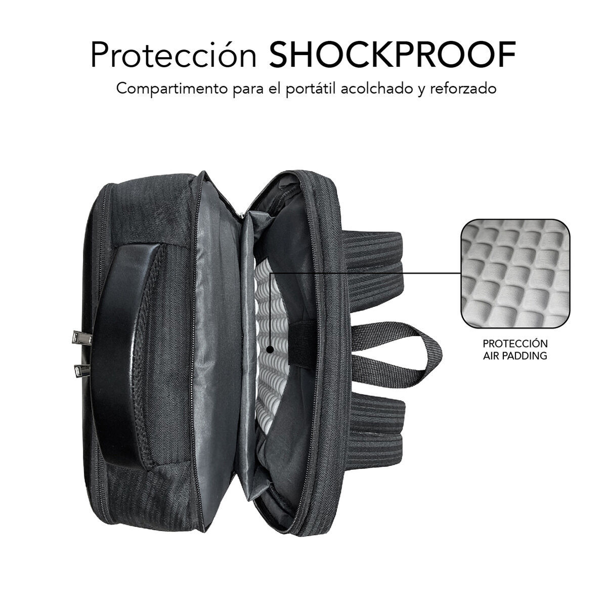 Rucsac pentru Laptop Subblim SUBBP-2BL1015 Negru