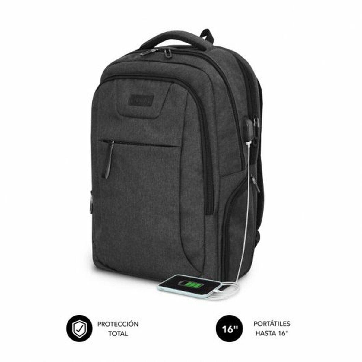 Rucsac pentru Laptop Subblim SUBBP-4PA2100 Negru
