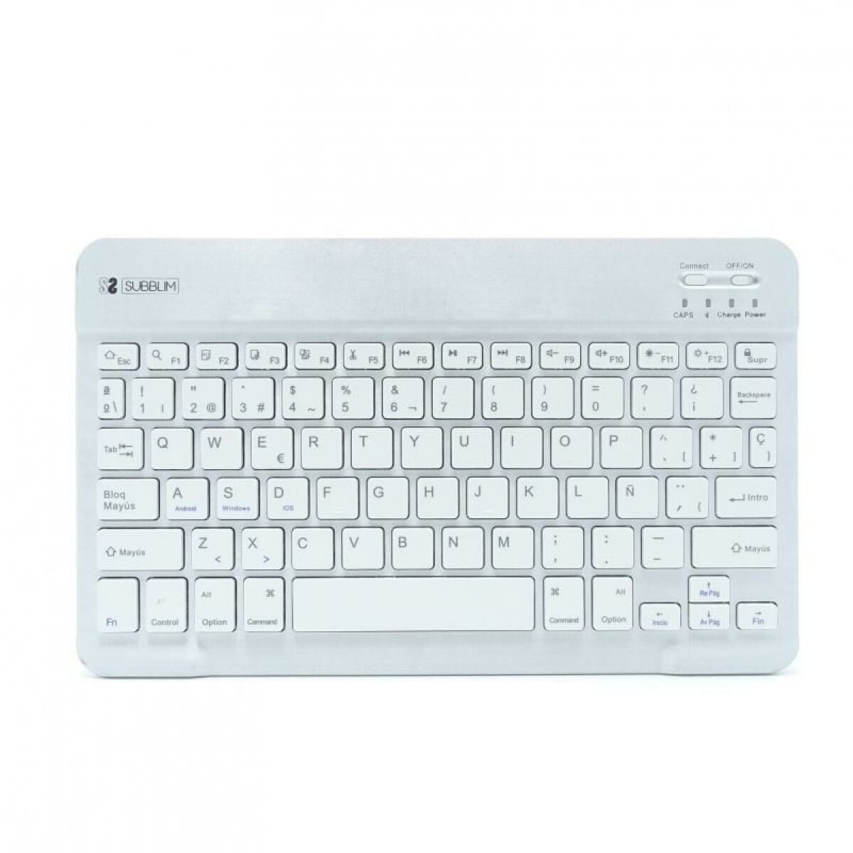 Tastatură Bluetooth Subblim SUB-KBT-SM0001 Argintiu Qwerty Spaniolă