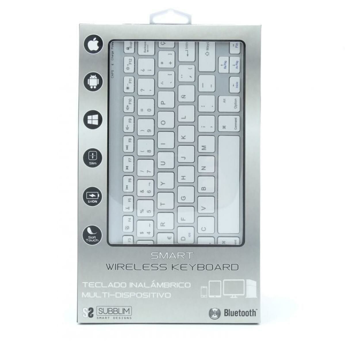 Tastatură Bluetooth Subblim SUB-KBT-SM0001 Argintiu Qwerty Spaniolă