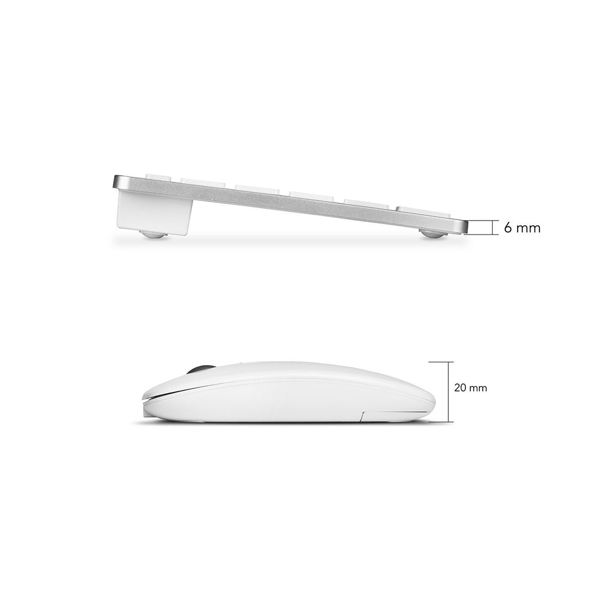 Covoraș de șoarece Subblim COMBO MULTIDISPOSITIVO COMPACTO SILVER