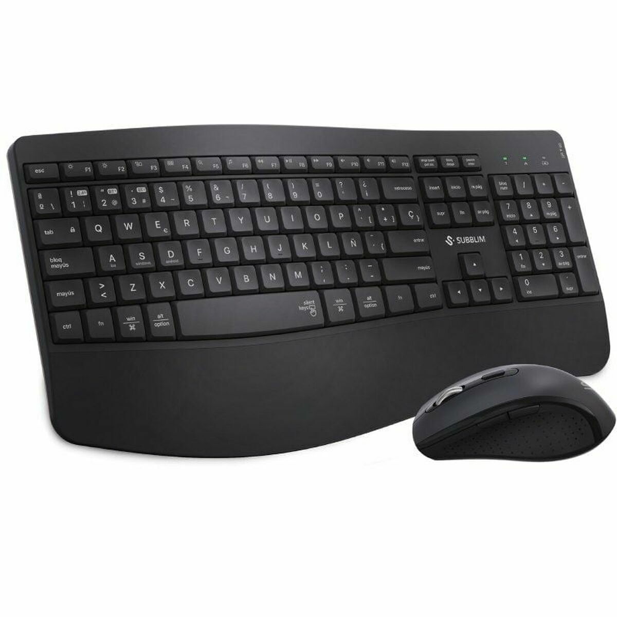 Tastatură și Mouse Subblim SUBKBC-DCOPW2 Negru Spaniolă Qwerty Spaniolă QWERTY