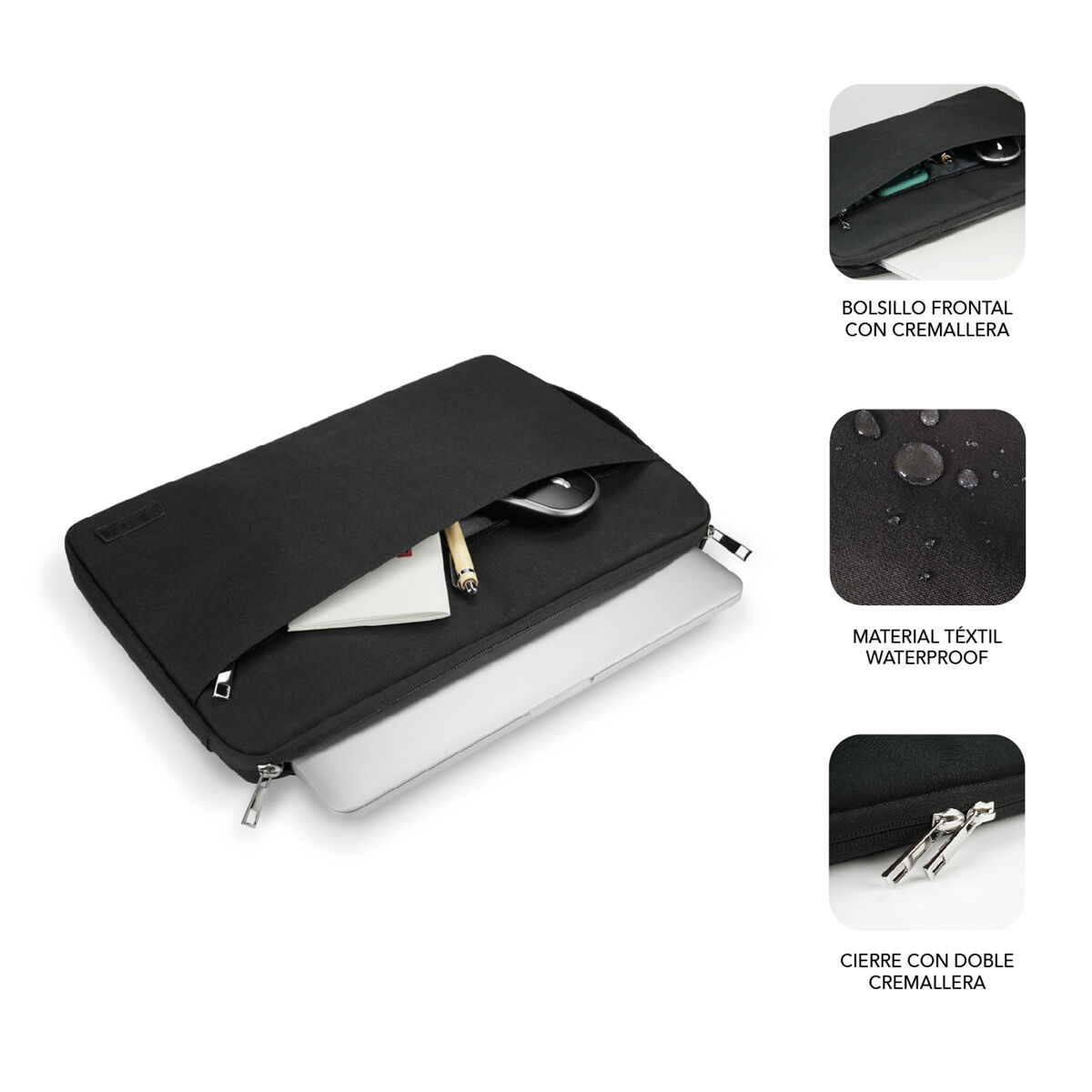 Husă pentru Laptop Subblim SUB-LS-0PS0101 Negru 15,6"