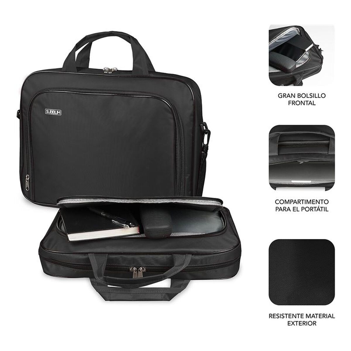 Husă pentru Laptop Subblim SUB-LS-0PS0101 Negru 15,6"