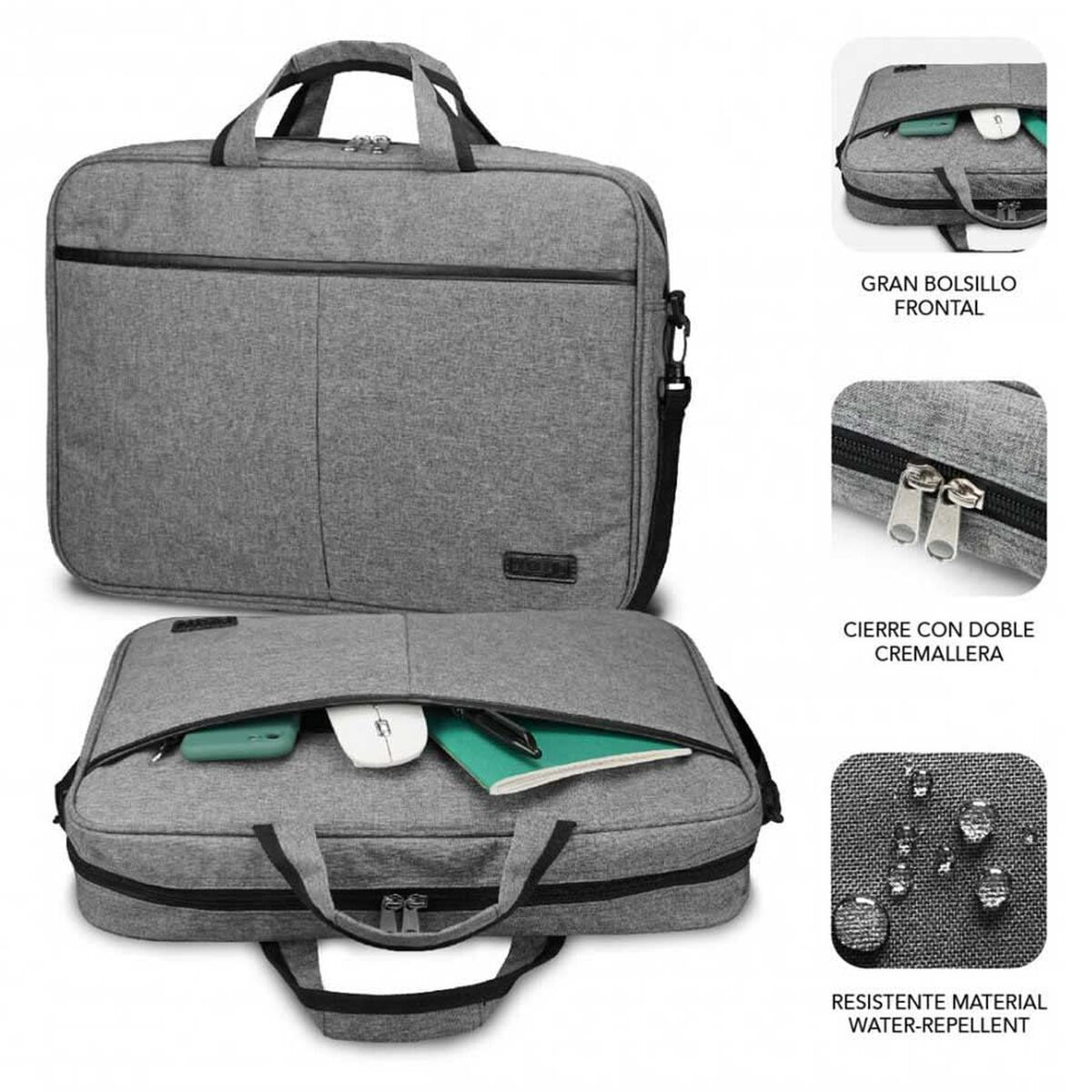 Servietă pentru Laptop Subblim SUB-LB-3ELB001 Gri 14"