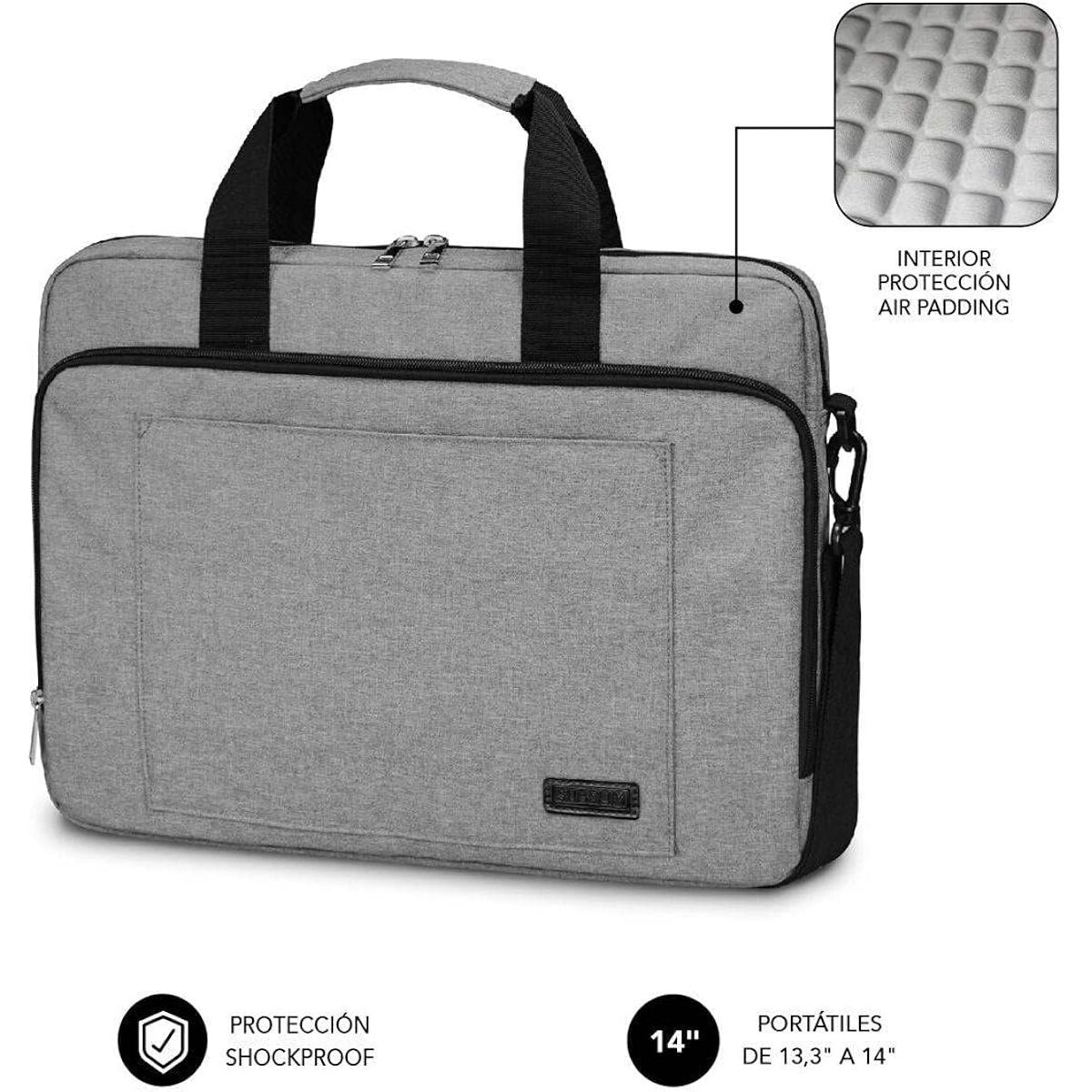 Servietă pentru Laptop Subblim SUBLB4APLB01 Gri 14" Qwerty Spaniolă