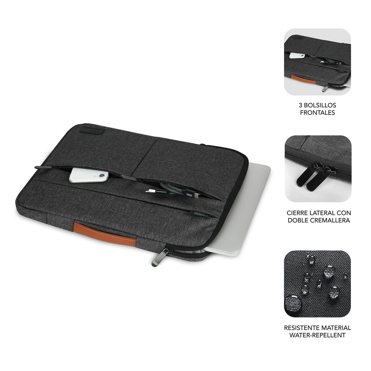 Servietă pentru Laptop Subblim SUBLSAP36051 Gri