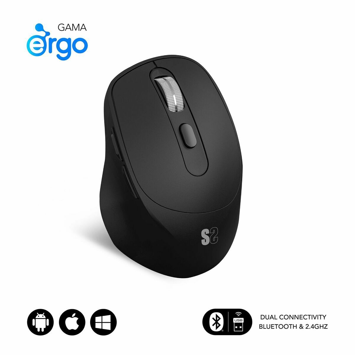 Mouse Optic Subblim SUBMO-EDCON01 Negru 2400 dpi