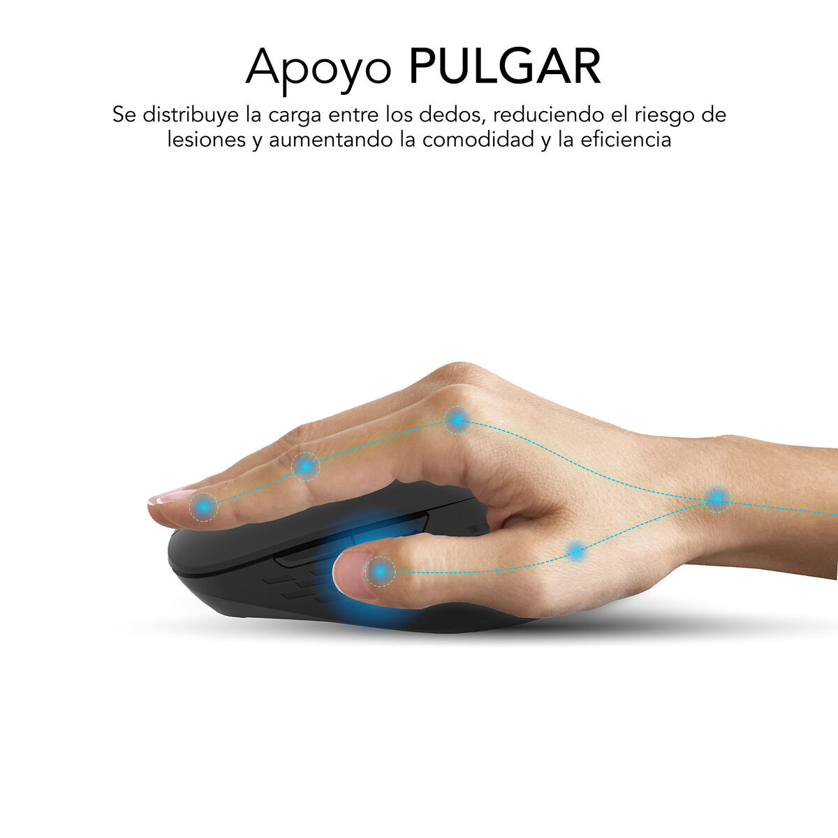 Mouse Fără Fir Subblim SUBMO-EDCUR01 Negru 1600 dpi