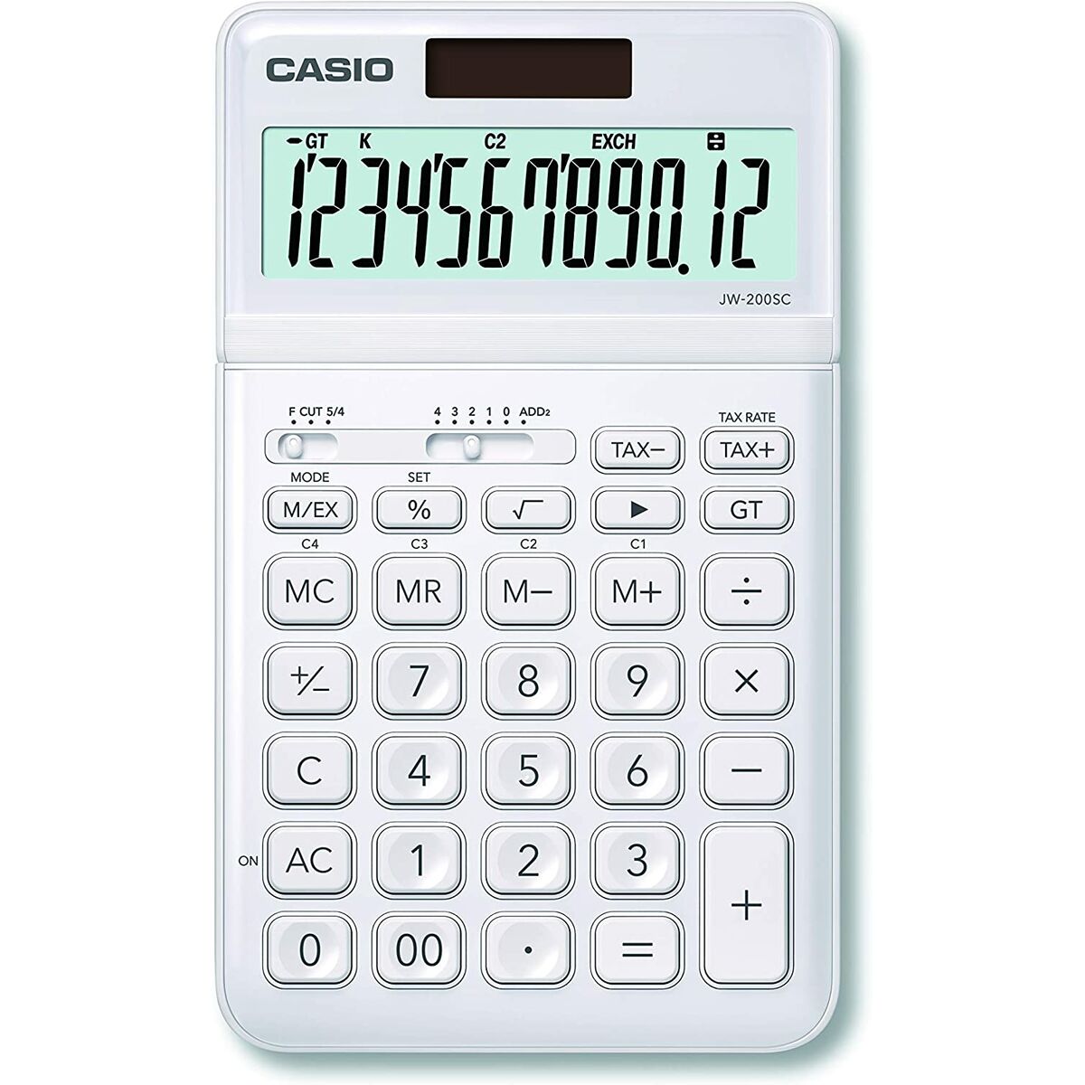 Calculator Casio JW-200SC-WE Alb Plastic