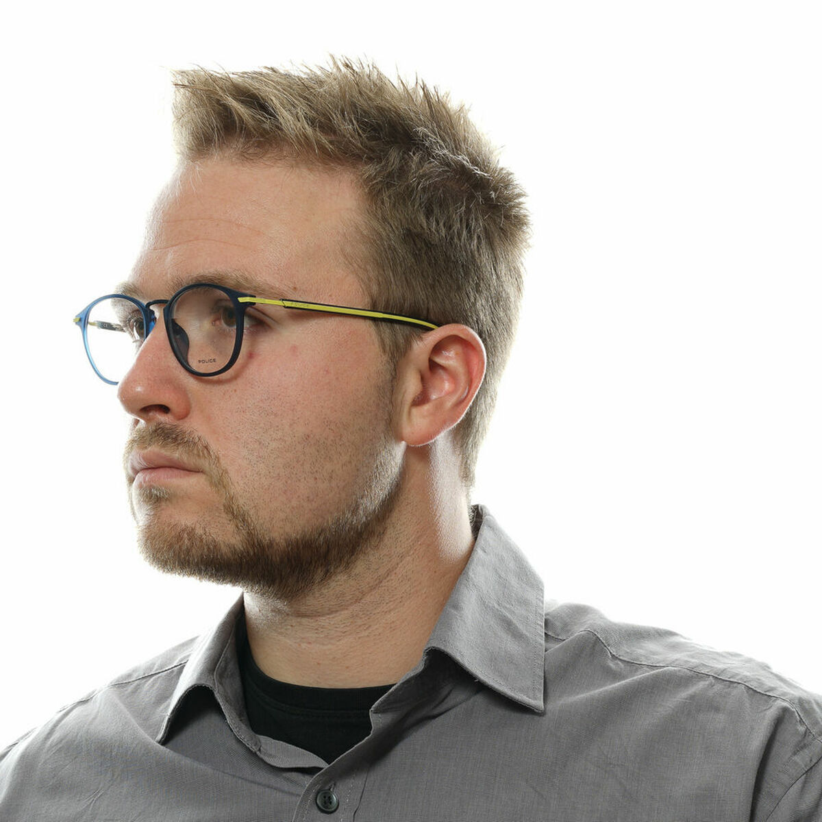 Ramă de Ochelari Bărbați Police VPL558-490TA5 Albastru Ø 49 mm