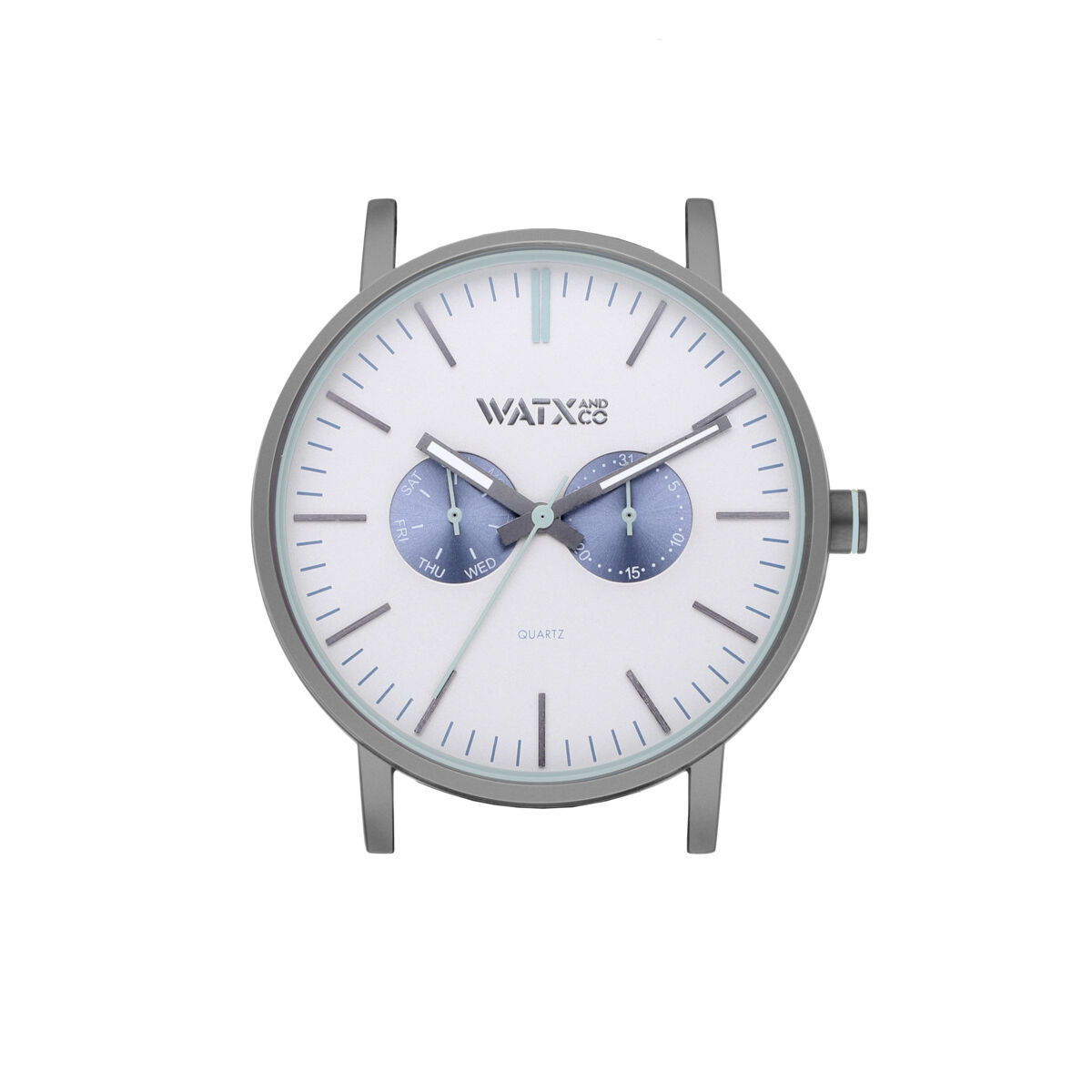 Ceas Unisex Watx & Colors WXCA2733 Gri Argintiu (Ø 44 mm)