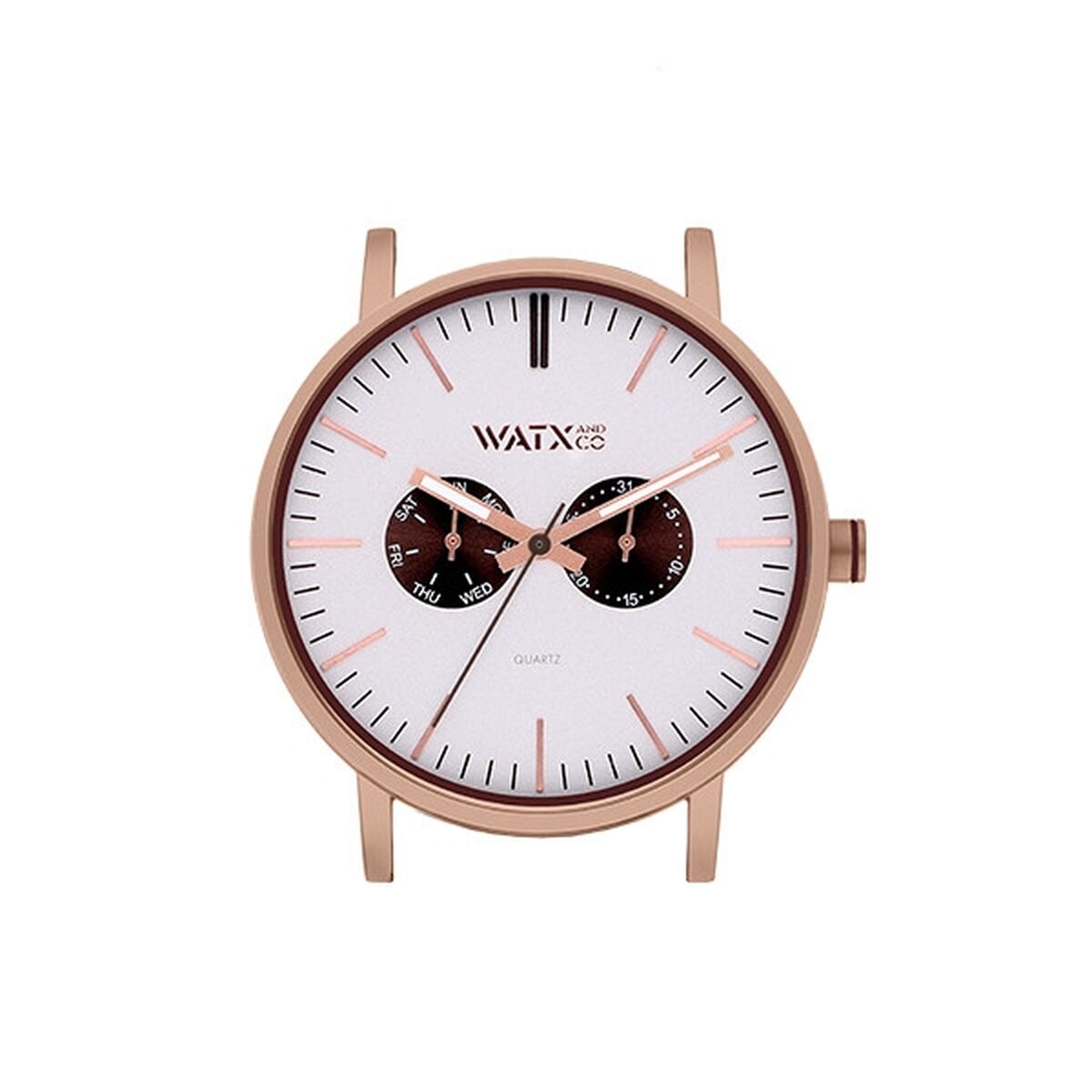 Ceas Unisex Watx & Colors WXCA2735  Gri Roz Argintiu (Ø 44 mm)