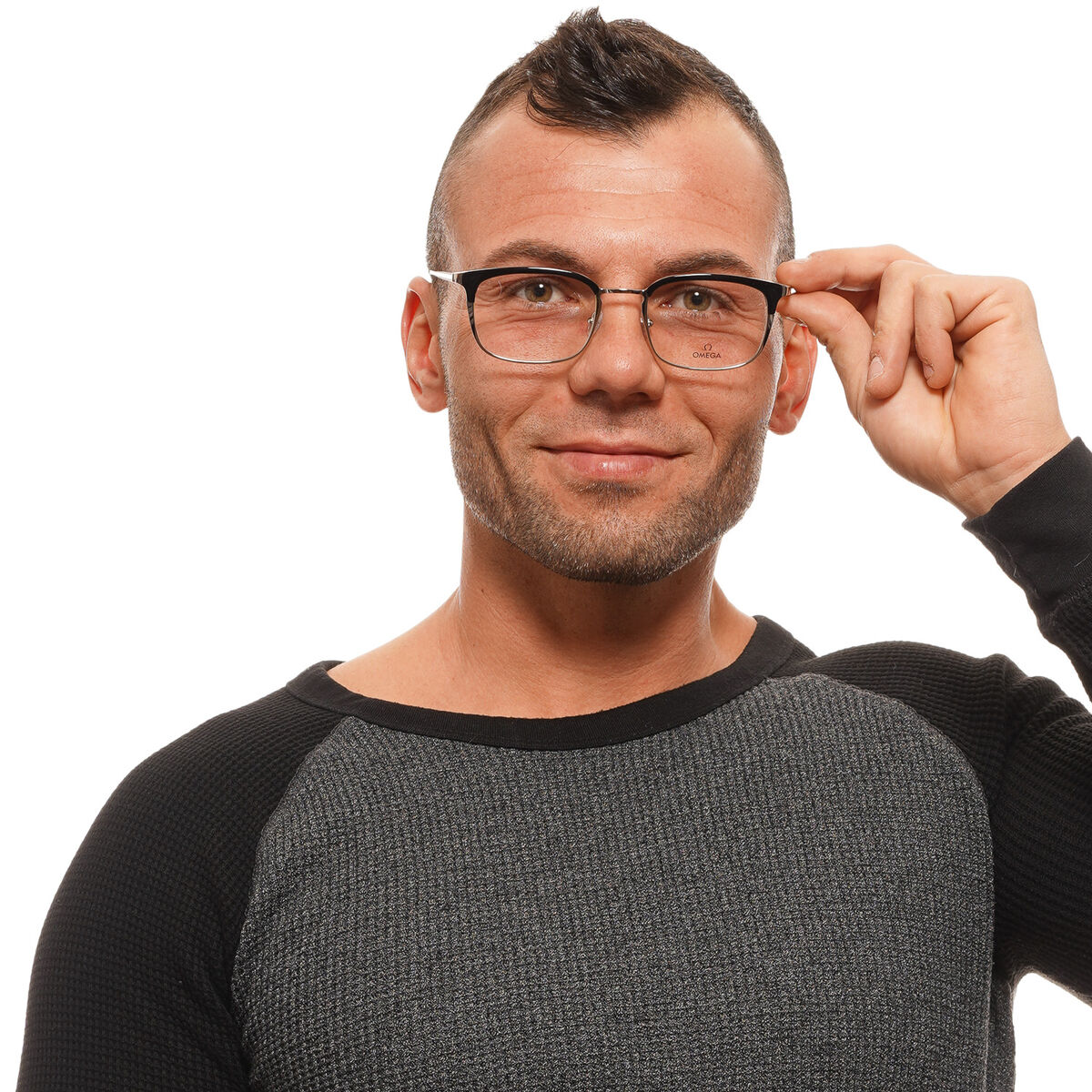 Ramă de Ochelari Bărbați Omega OM5017-53001 Negru Ø 53 mm