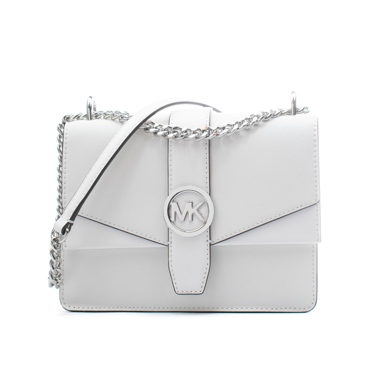 Geantă Bandulieră Michael Kors Greenwich Alb 20 x 18 x 6 cm