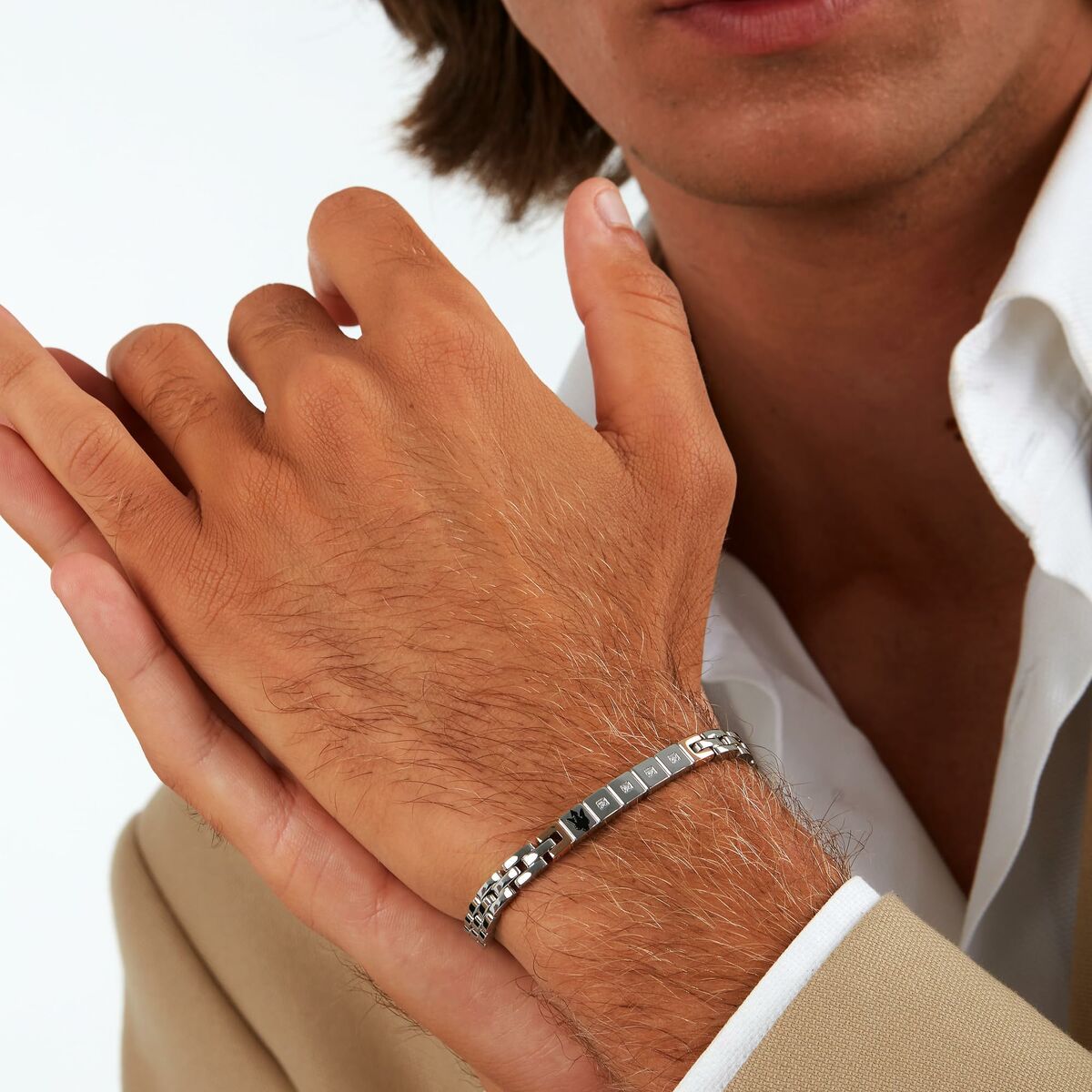 Brățară Bărbați Maserati JM423ATY19 Oțel inoxidabil 21,5 cm