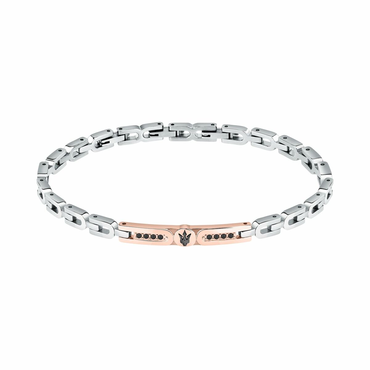 Brățară Bărbați Maserati Oțel inoxidabil 21,5 cm Argintiu