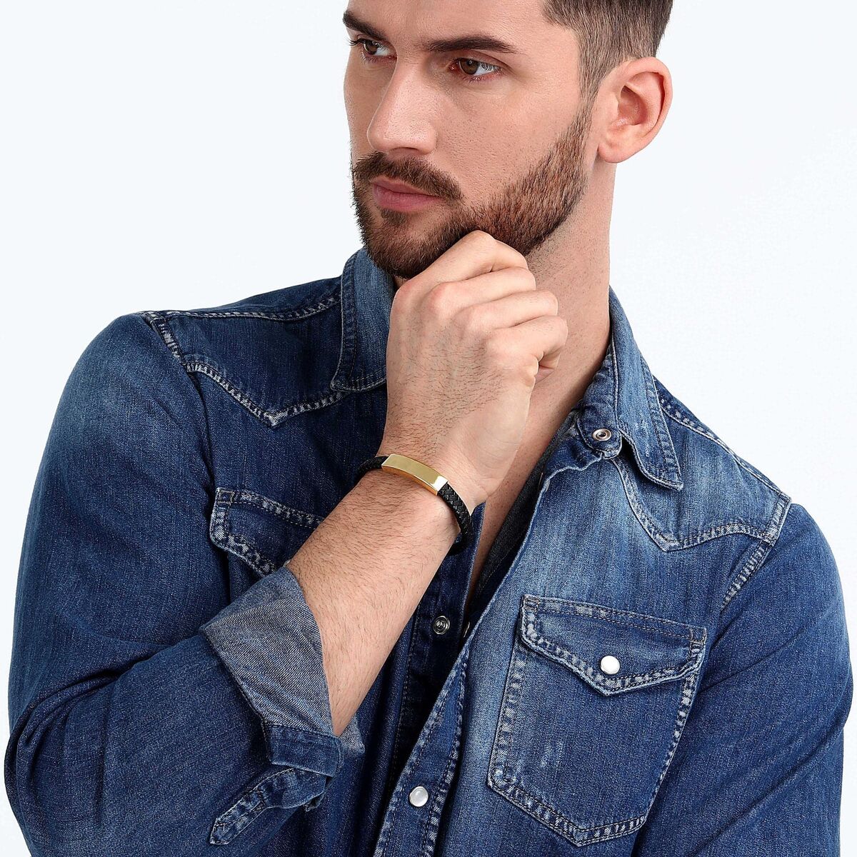 Brățară Bărbați Sector SZV110 Piele 21 cm