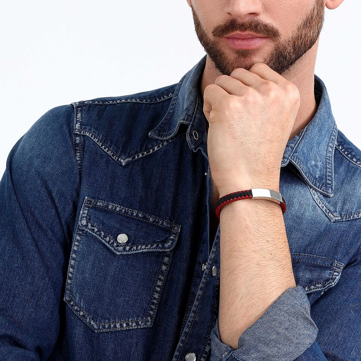 Brățară Bărbați Sector SZV111 Piele 21 cm