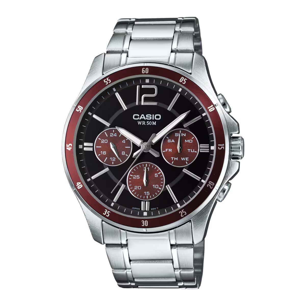 Ceas Bărbați Casio MTP1374D5AVDF Argintiu (Ø 47 mm)