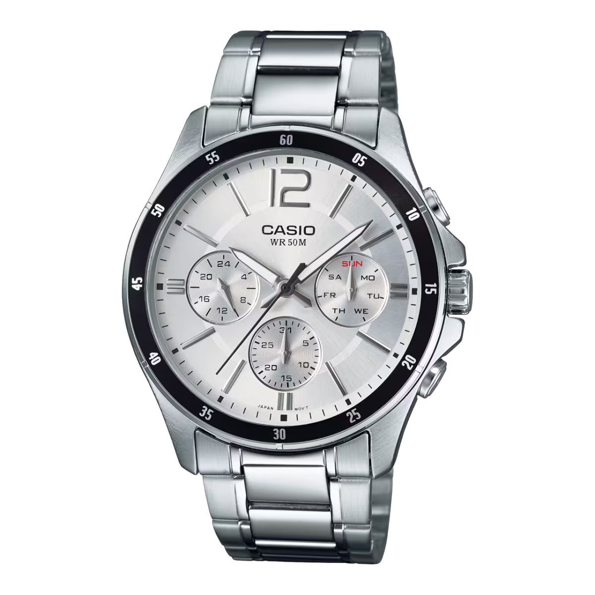 Ceas Bărbați Casio MTP1374D7AVDF Alb (Ø 47 mm)