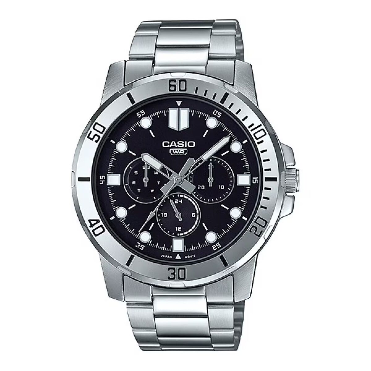 Ceas Bărbați Casio MTP-VD300D-1E Argintiu (Ø 45 mm)