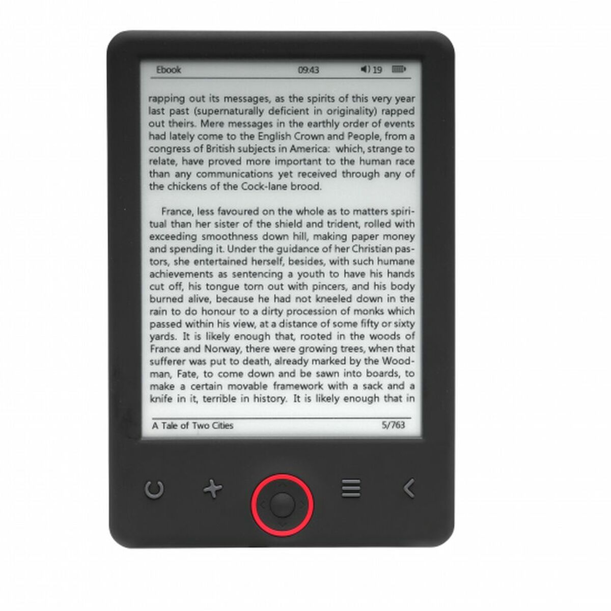 eBook Denver Electronics 635L 4GB Negru 6"