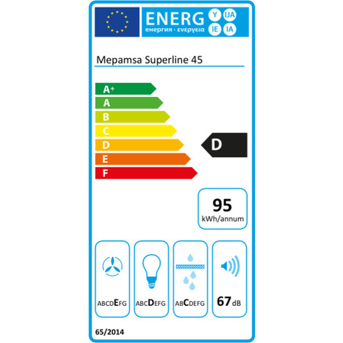 Hotă Convențională Mepamsa SUPERLINE Oțel