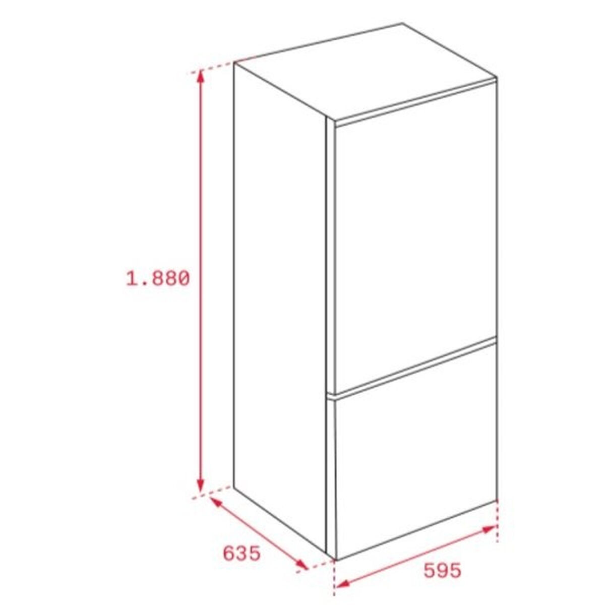 Frigider combinat Teka NFL 342 C Oțel