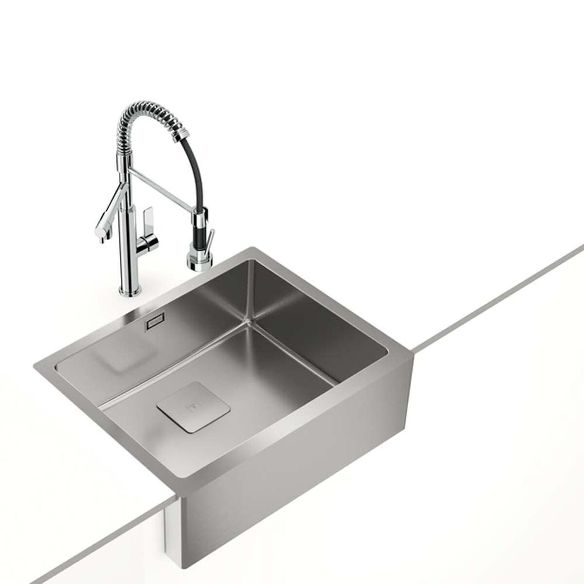 Chiuvetă cu O Cuvă Teka American Pro 60 M-XP 1B Oțel