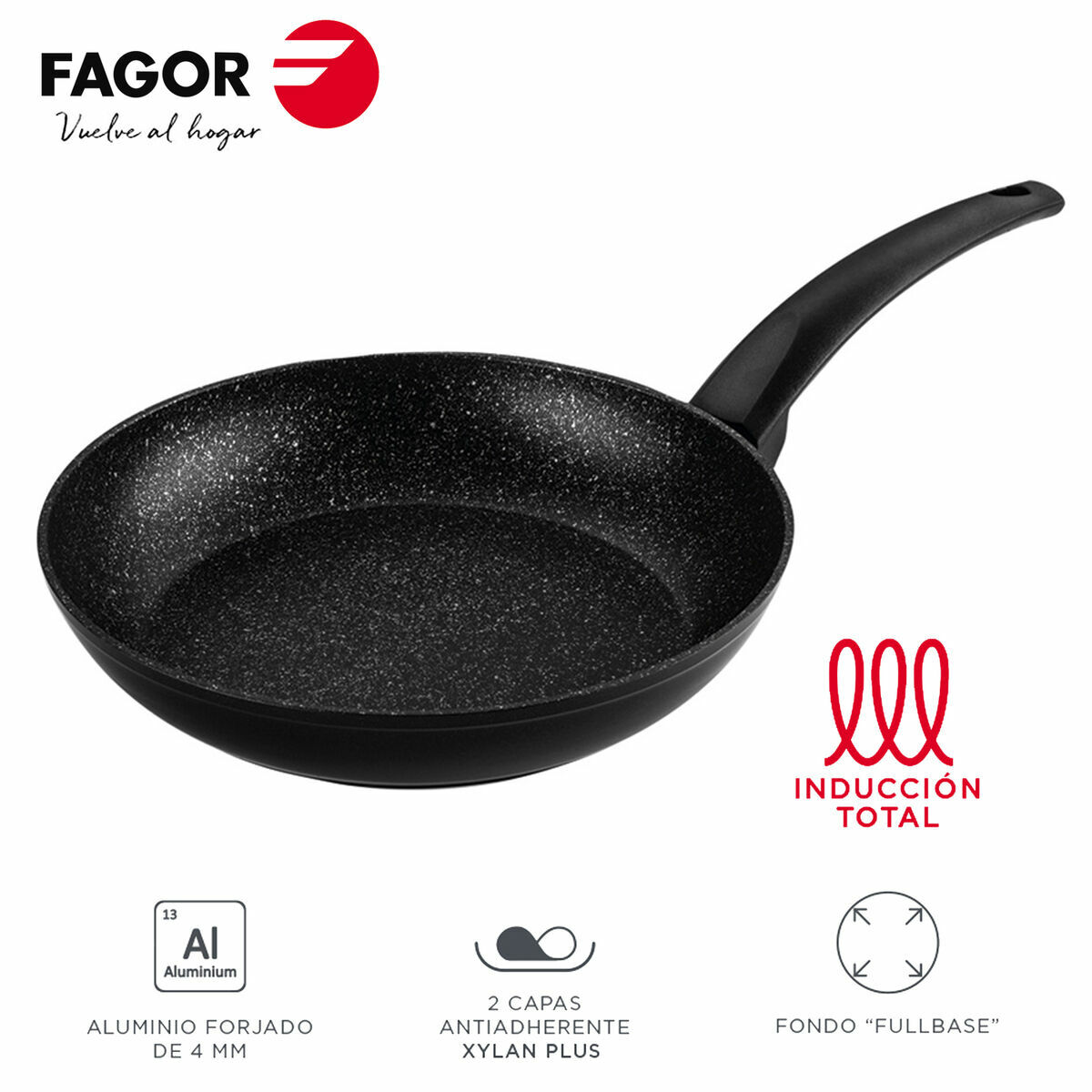 Tigaie Fagor VIVANT Negru Aluminiu Ø 20 cm