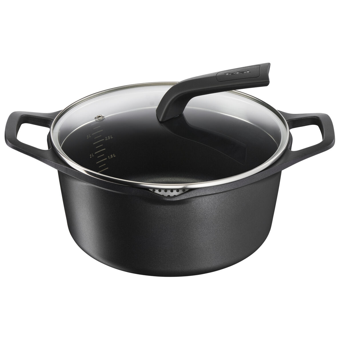Caserolă Cu Capac Tefal E2494644 Negru Ø 24 cm