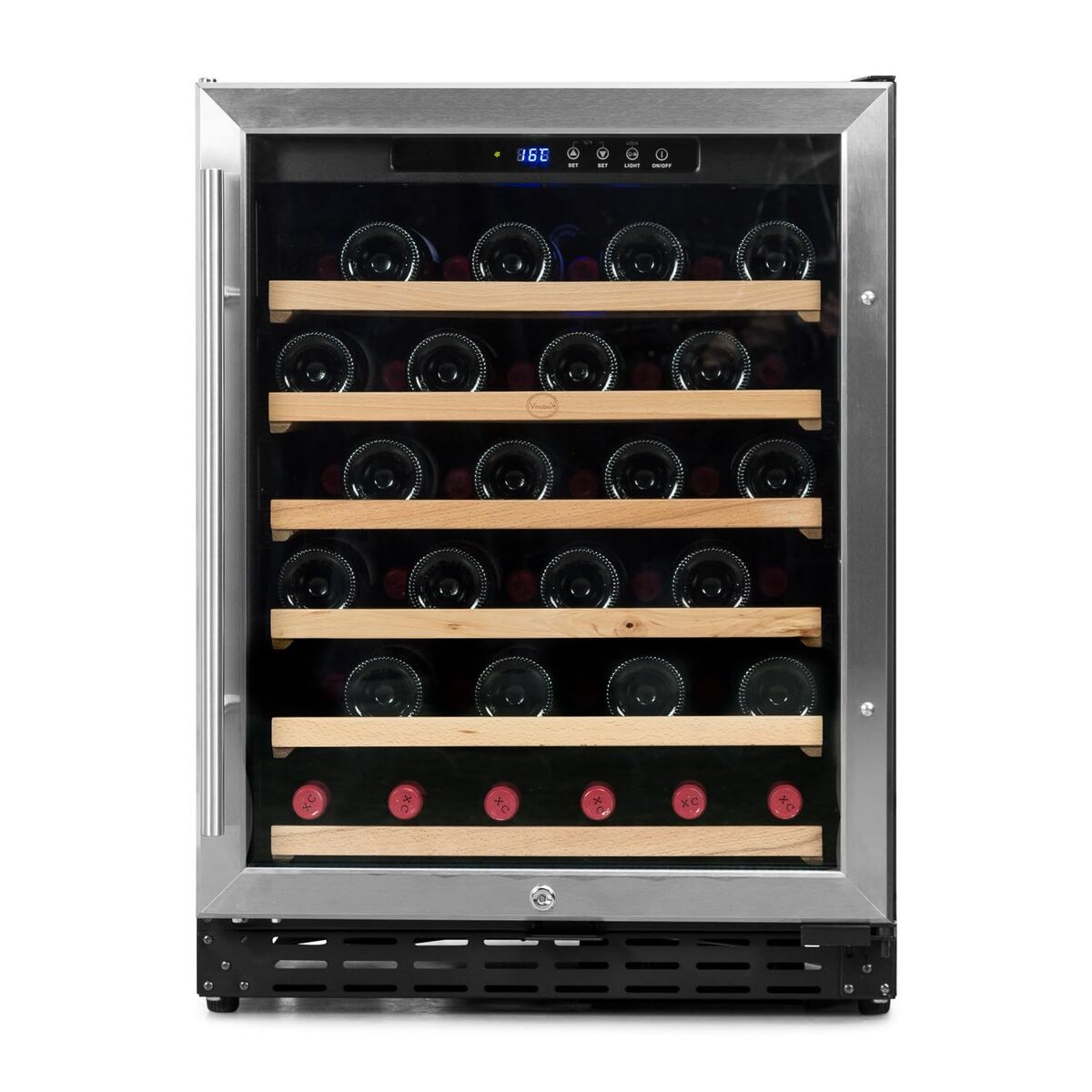 Vinotecă Vinobox V50GC1TI Negru