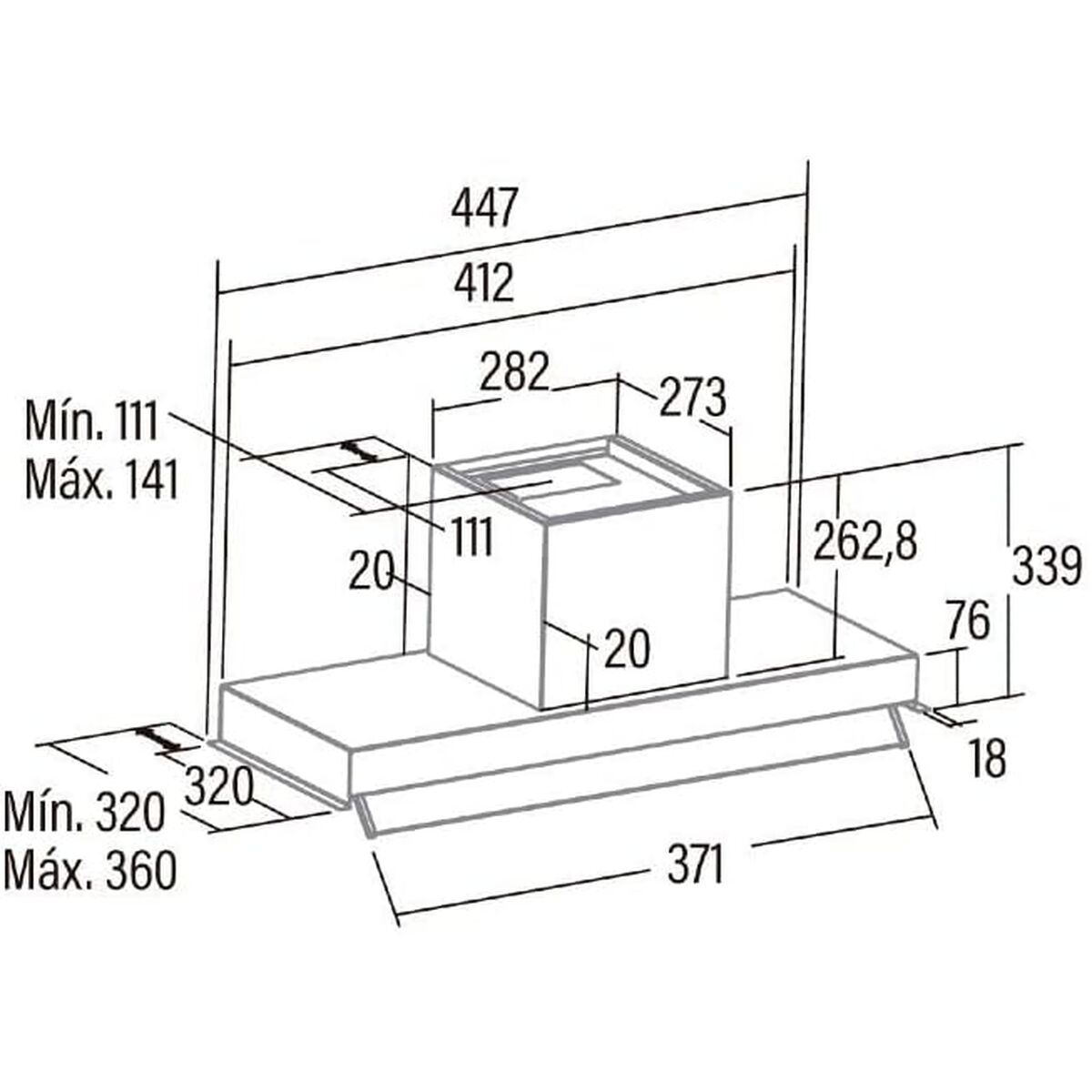 Hotă de Bucătărie Cata ARMONIA45X