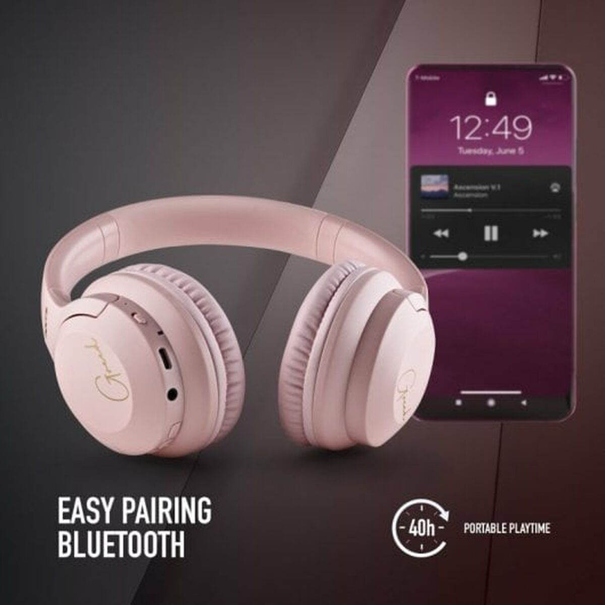 Căști Bluetooth NGS ARTICA CHILL TEAL Roz (1 Unități)