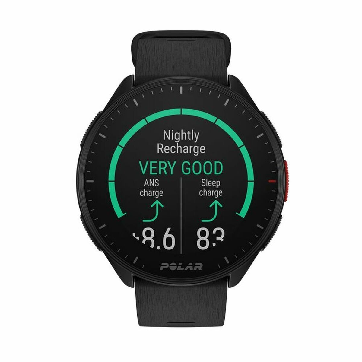 Smartwatch cu Podometru Polar Negru 1,2" Ø 45 mm