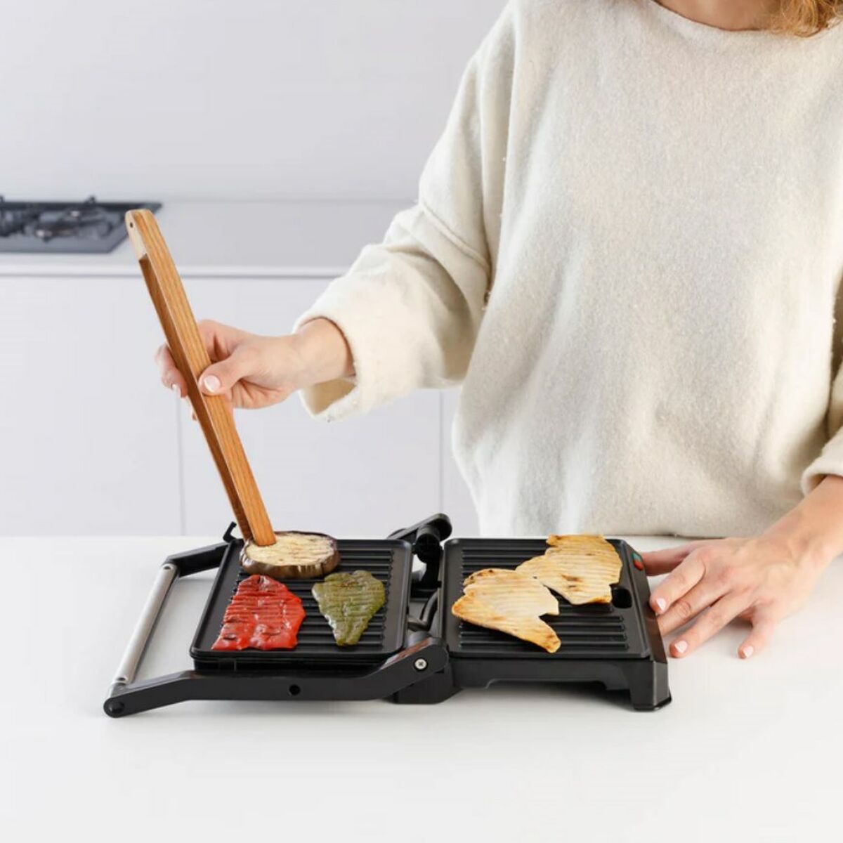 Aparat pentru Sandvișuri Taurus Oțel 1000 W