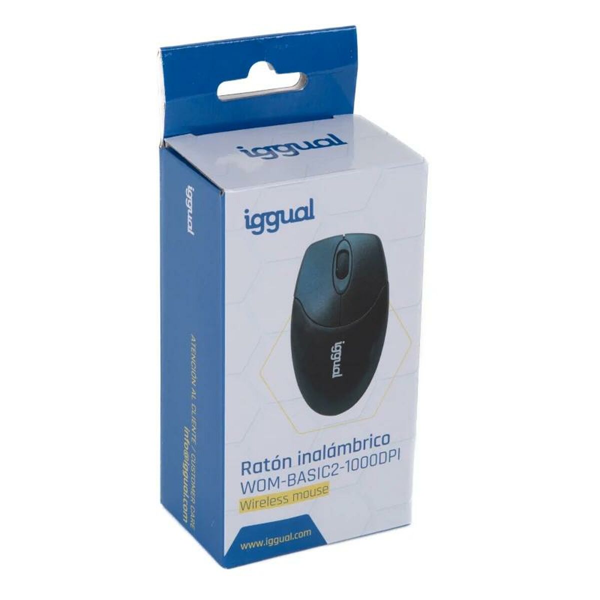 Mouse Fără Fir iggual WOM-BASIC Negru (1 Unități)