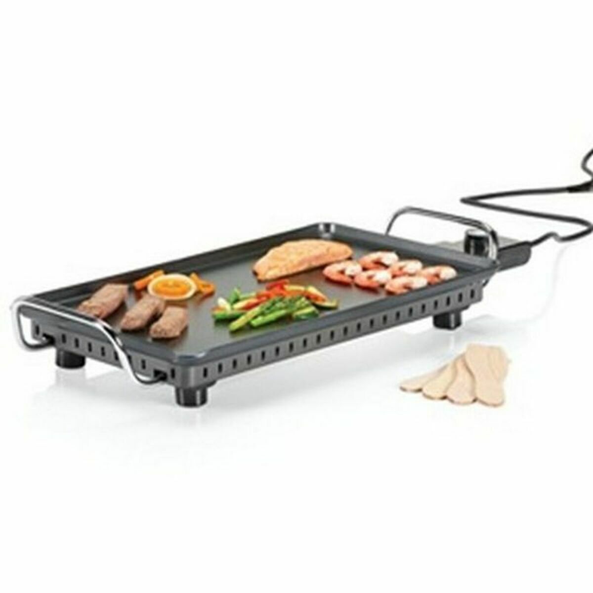 Plită Grill cu Suprafață Netedă Princess 01.102240.01.005 2500 W Negru