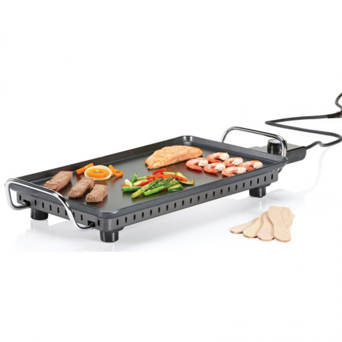 Plită Grill cu Suprafață Netedă Princess 01.102240.01.005 2500 W Negru