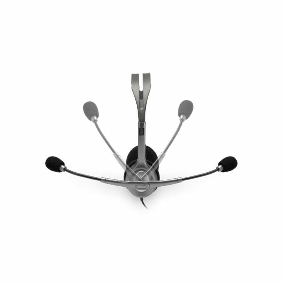 Căști cu Microfon Logitech 981-000271 2 x Jack 1,4 m Negru Gri