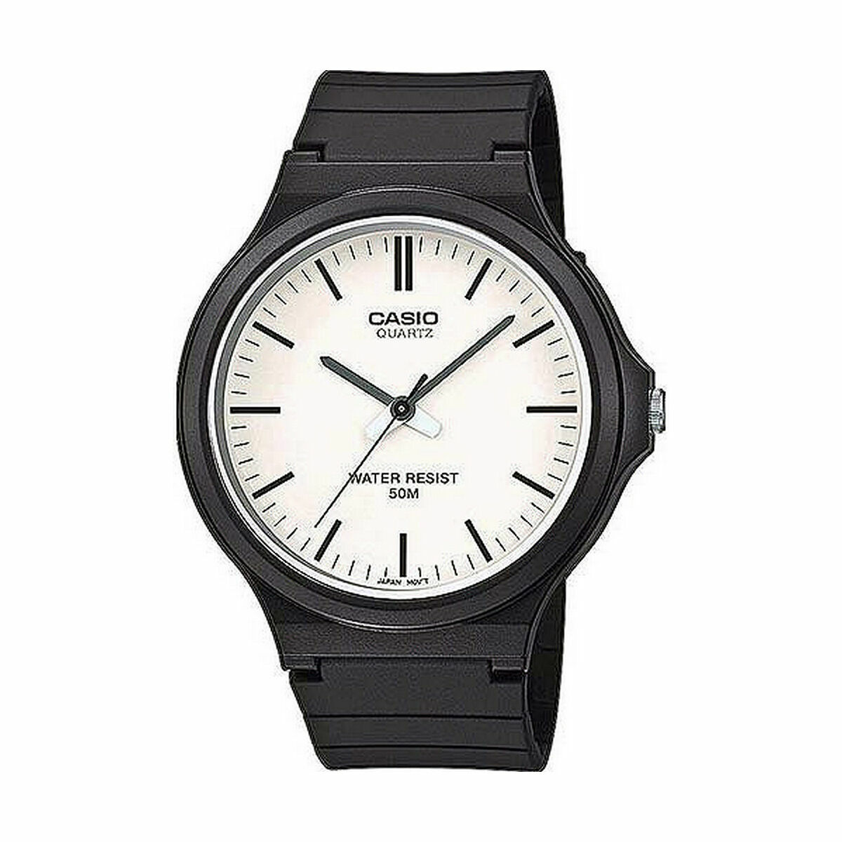 Ceas Bărbați Casio MW-240-7EVEF Alb Negru